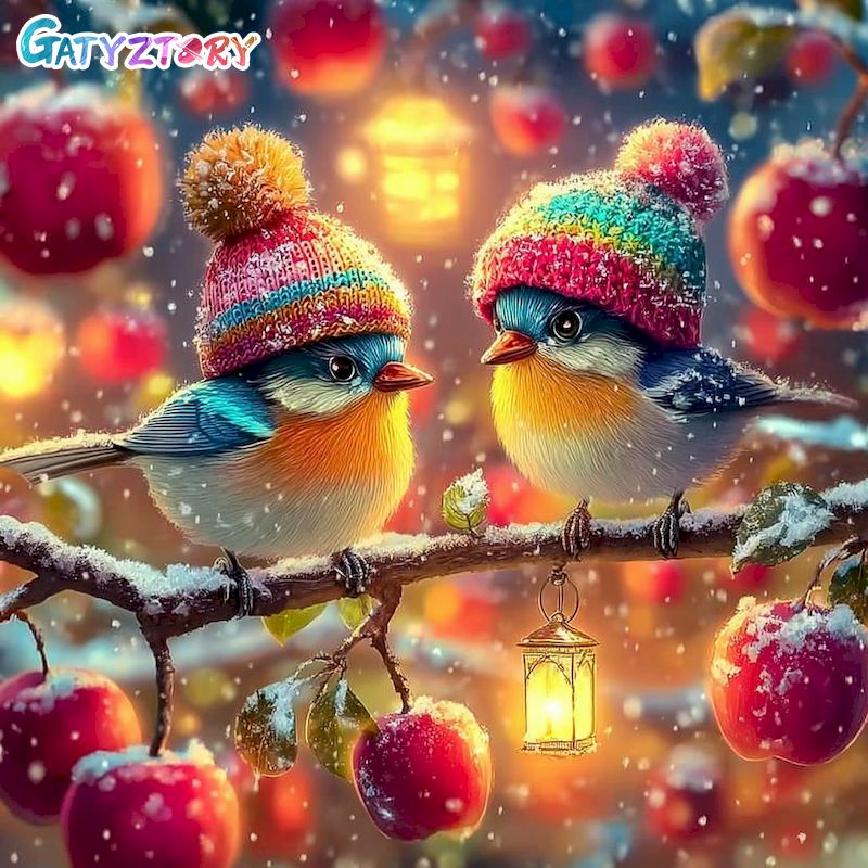 Art Craft Ideas With Paper - GATYZTORY Obraz diamentowy 5D z ptakiem,