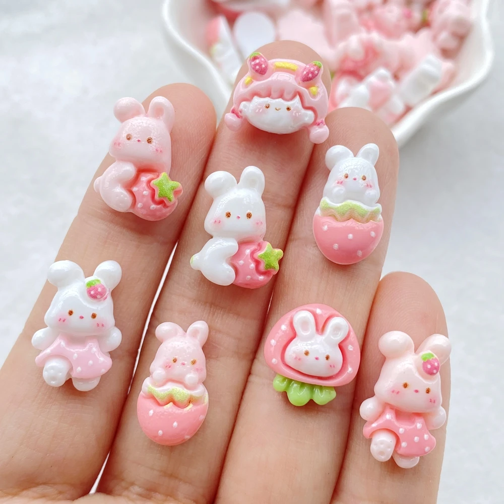 Art Craft Rabbit - 30 szt. Kolorowe mini figurki z