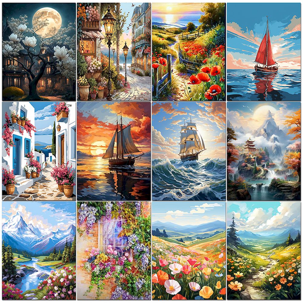 Art And Craft Numbers - PhotoCustom DIY Handwork obraz olejny według