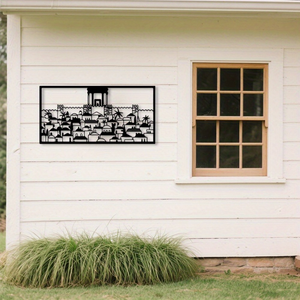 Art & Craft Hari Raya - CIFBUY Metalowa Dekoracja Ścienna Jerozolima Statua