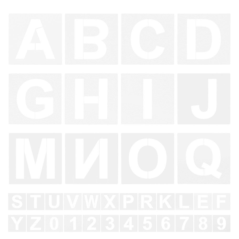 72 sztuki plastikowych szablon – Art And Craft Numbers recenzja i cena