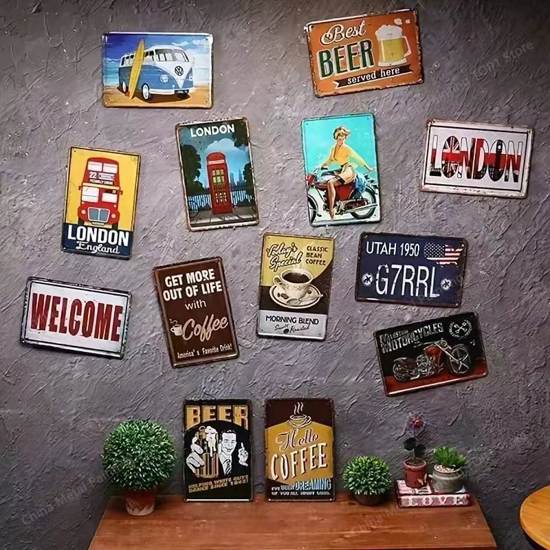Metalowy znak 2D w stylu vinta – Art Craft Club recenzja i cena