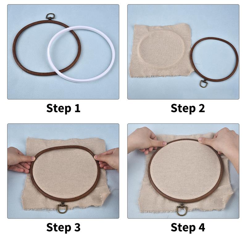 Zestaw drewnianych okrągłych i – Embroidery Hoop Kit recenzja i cena