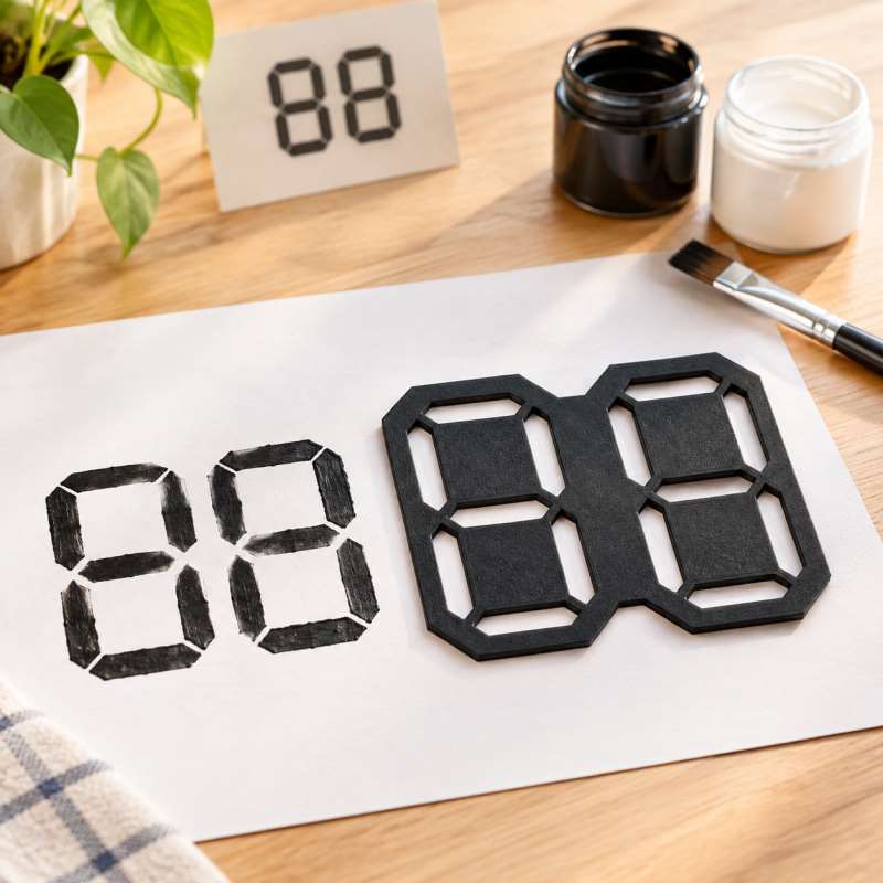 Szablon do malowania cyfr z si – Art And Craft Numbers recenzja i cena