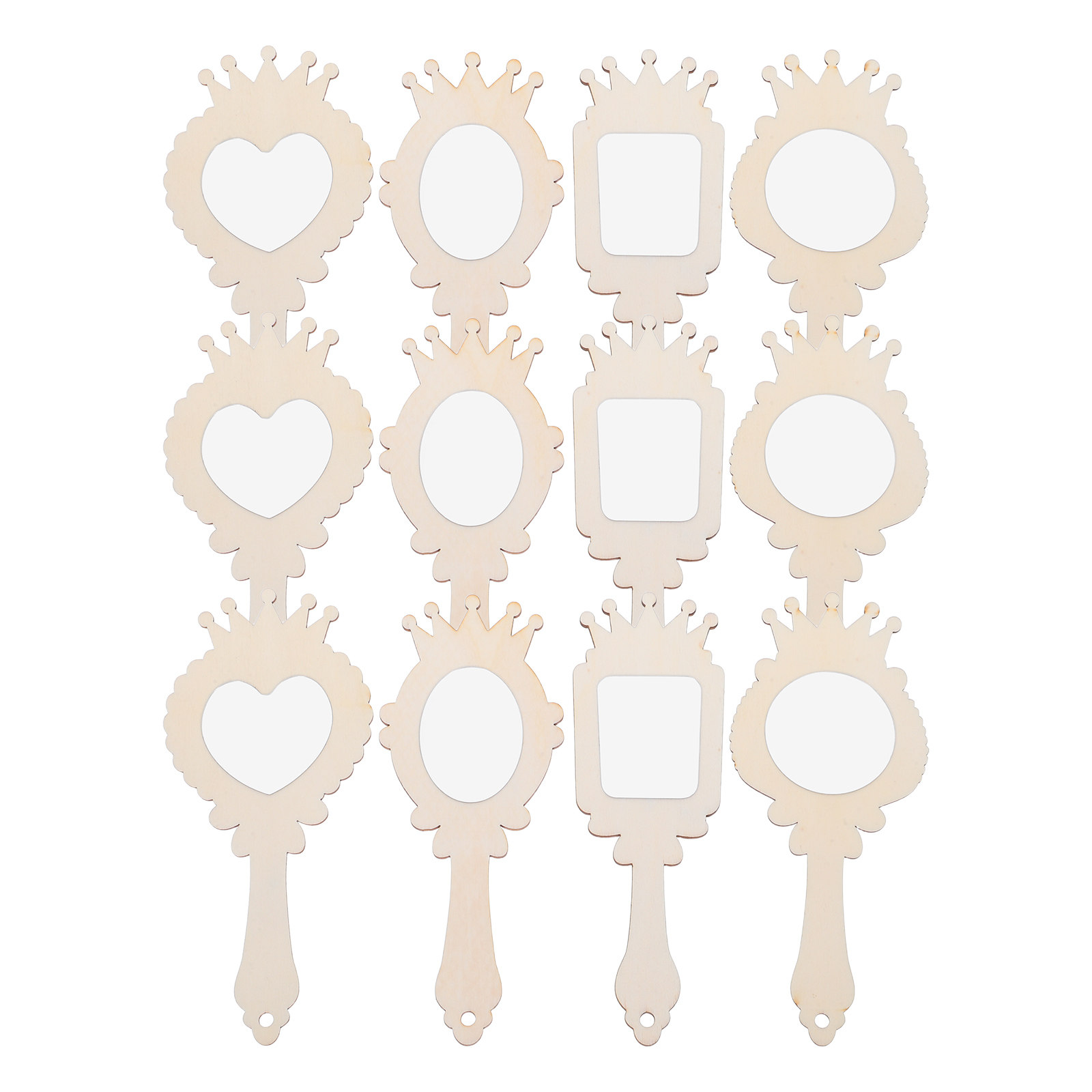 12 szt. Drewniane lusterka do  – Art Craft Mirror recenzja i cena