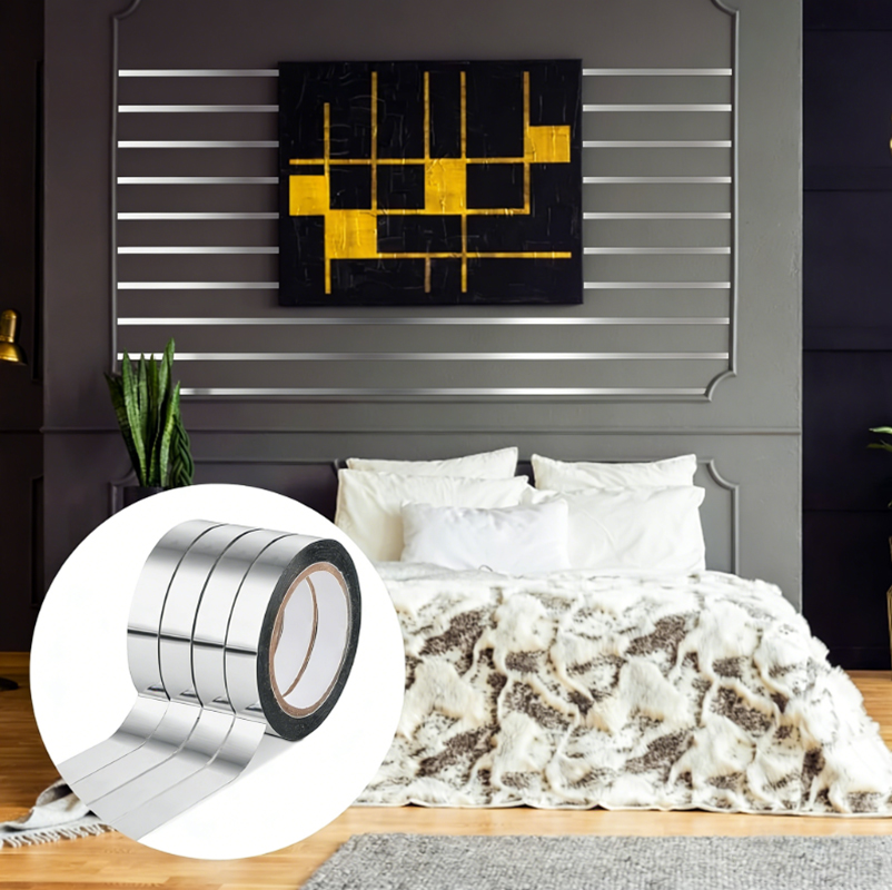 Srebrna metaliczna taśma lustr – Art Craft Mirror recenzja i cena