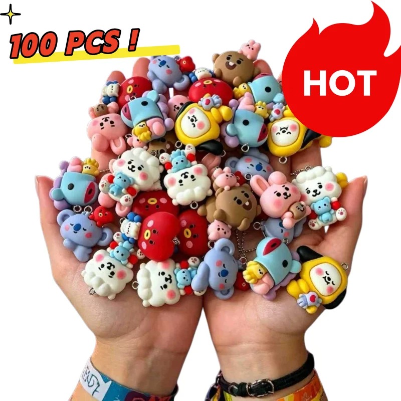 7 szt. BT21 Żywiczne Charmsy z – Art Craft Making recenzja i cena