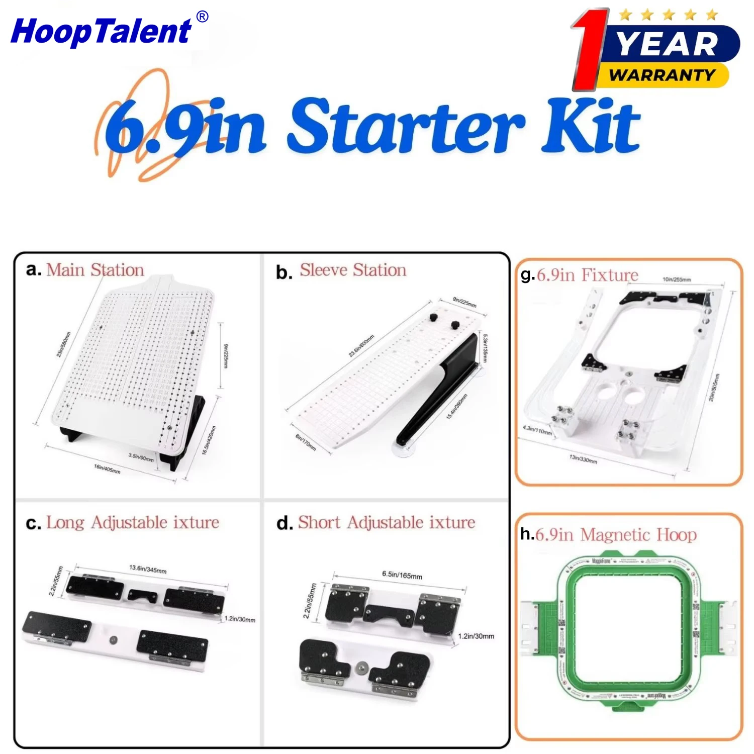 Zestaw stacji do mocowania obr – Embroidery Hoop Kit recenzja i cena