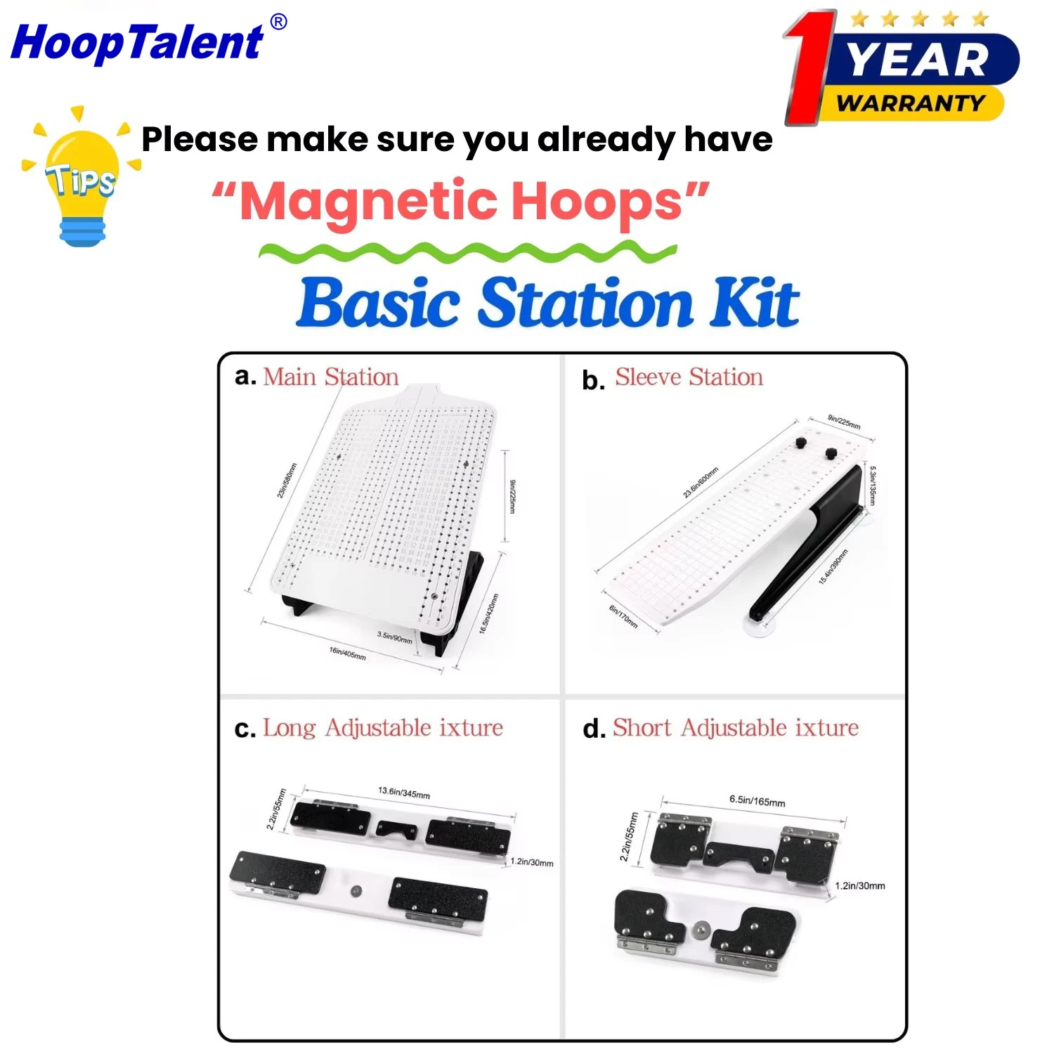Zestaw stacji do mocowania obr – Embroidery Hoop Kit recenzja i cena