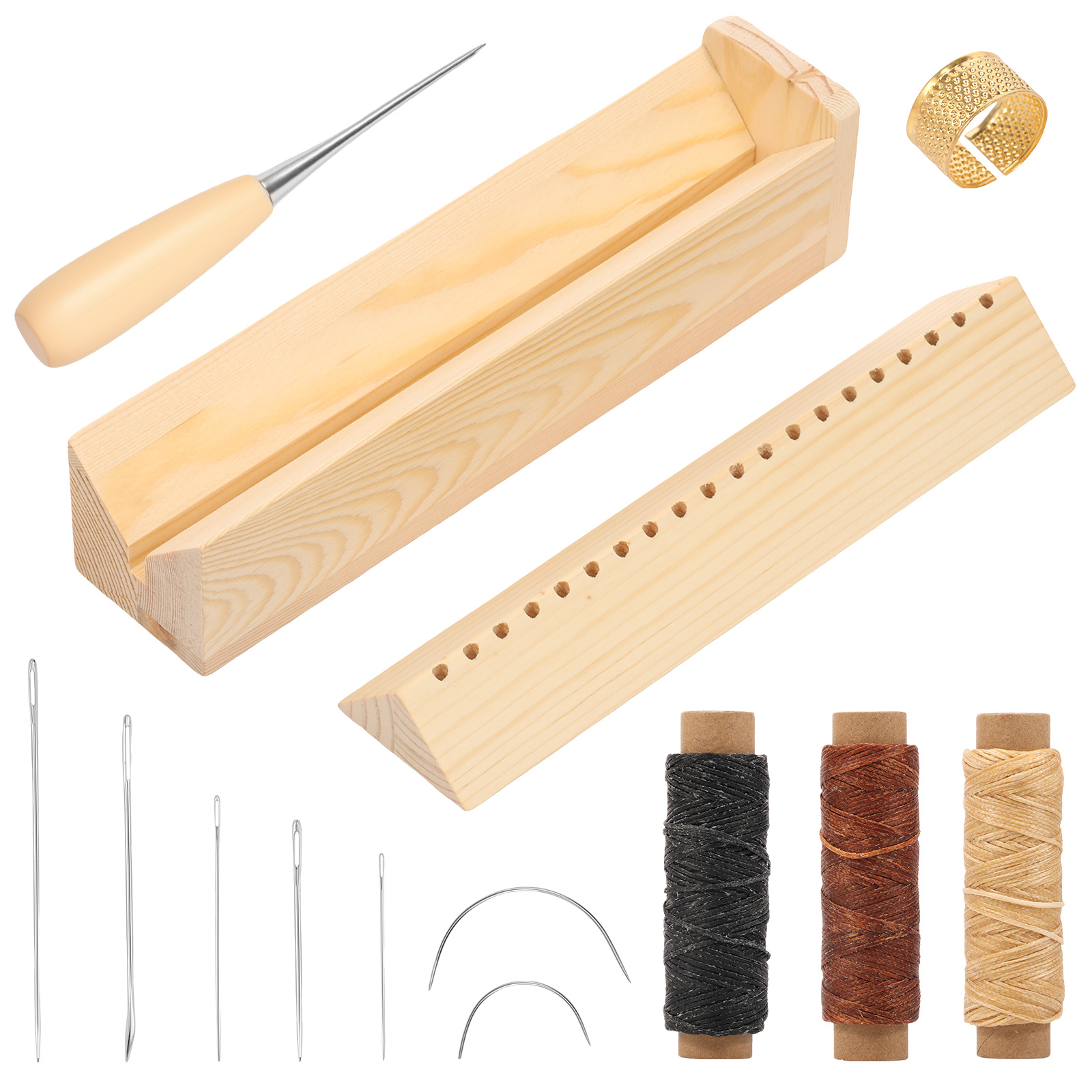 Drewniana kołyska do dziurkowa – Bookbinding Supply Kit recenzja i cena