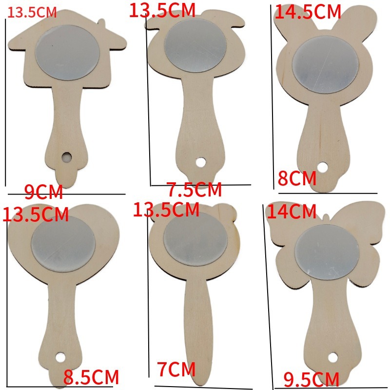 2 szt. Drewniane lusterka DIY, – Art Craft Mirror recenzja i cena